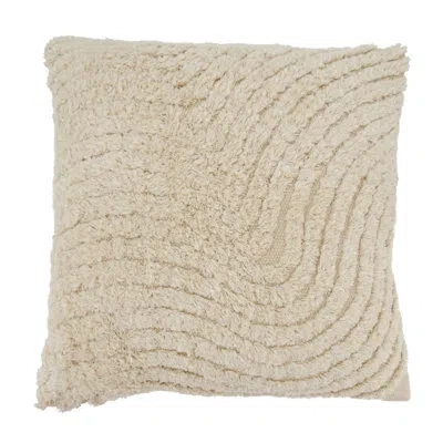 Saro Adelaide Collection Cotton Throw Pillow In Polyester
