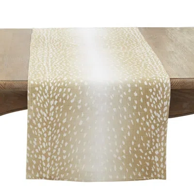 Saro Antelope Collection 55% Linen - 45% Rayon Dining Linens In Natural
