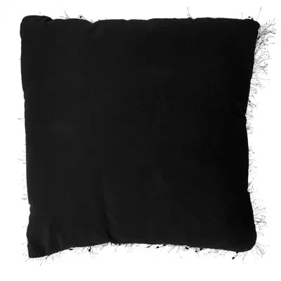 Saro Arabella Design Square Pillow Cover & Insert In Black