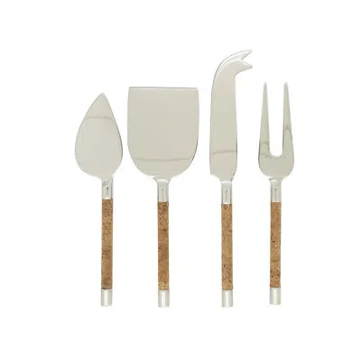 Saro Artisan Cork Handle Cheese Cutlery Set