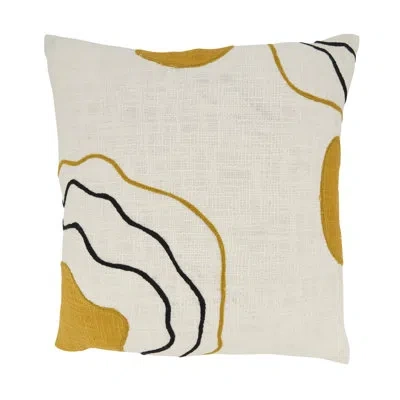 Saro Artistic Expression Abstract Poly Filled Throw Pillow