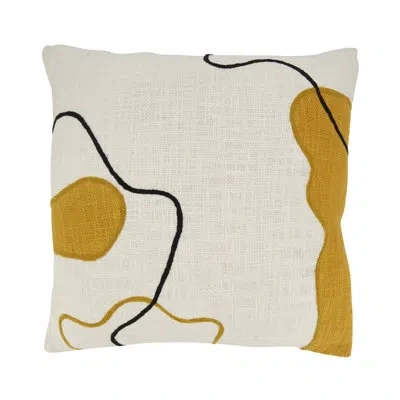 Saro Artistic Flair Abstract Poly Filled Throw Pillow