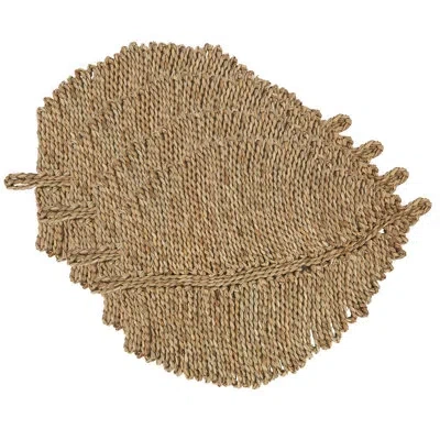 Saro Avignon 14" Cotton Placemat In Brown