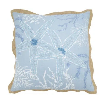Saro Ballast Collection Cotton Throw Pillow In Polyester