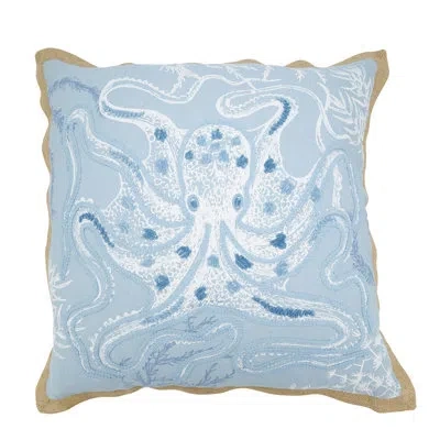 Saro Ballast Collection Cotton Throw Pillow In Polyester