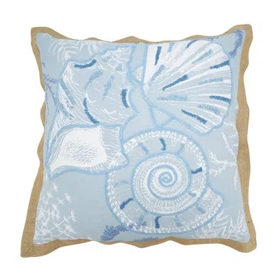 Saro Ballast Collection Cotton Throw Pillow In Polyester