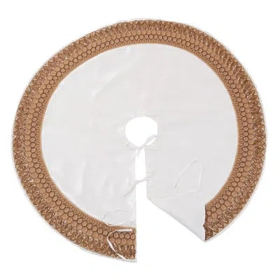 Saro Beaded Design Christmas Tree Skirt