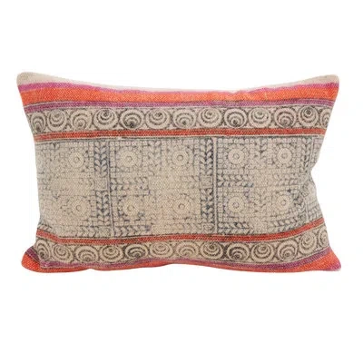 Saro Boho Twist Accent Lumbar Pillow