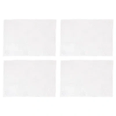 Saro Burnout Snowflake 14" Placemat In White