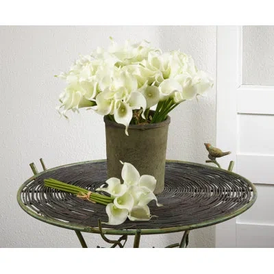 Saro Calla Lily Bushes In White