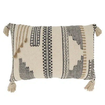Saro Cambria Collection Geometric Shapes Throw Pillow In Multi