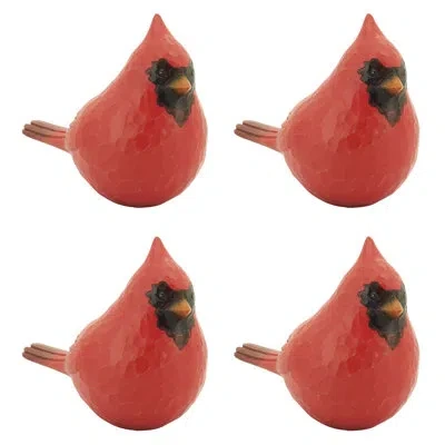 Saro Cardinal Figurine (set Of 4)