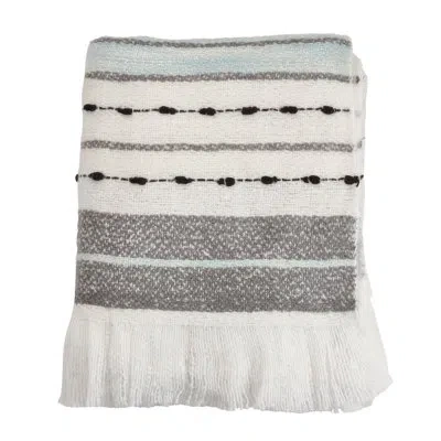 Saro Chunky Throw In Gray