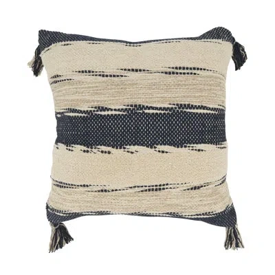 Saro Classic Striped Pillow In No Insert