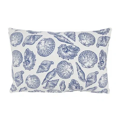 Saro Coastal Sea Shells Pillow Cover In No Insert