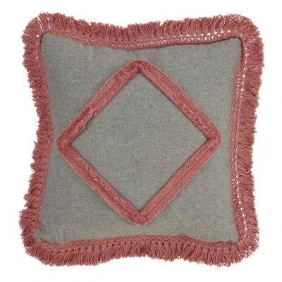 Saro Cotton Down 18" Throw Pillow
