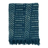 Saro Cotton Throw In Blue