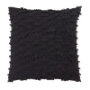 Saro Cotton Throw Pillow In Black