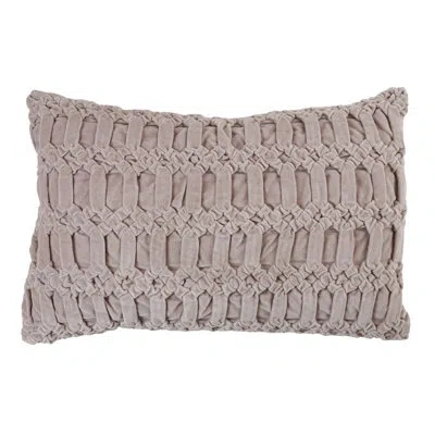 Saro Cotton Throw Pillow In Down Blend