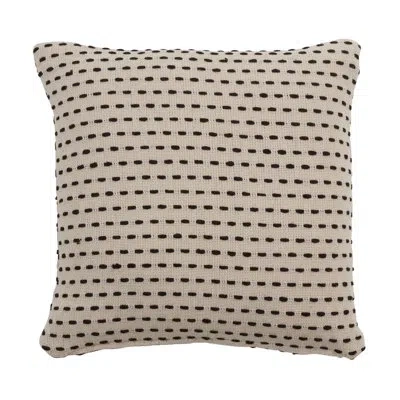Saro Cotton Throw Pillow In Pillow Cover Only - No Insert