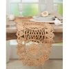 Saro Dhaka Rectangular Table Runner In Natural