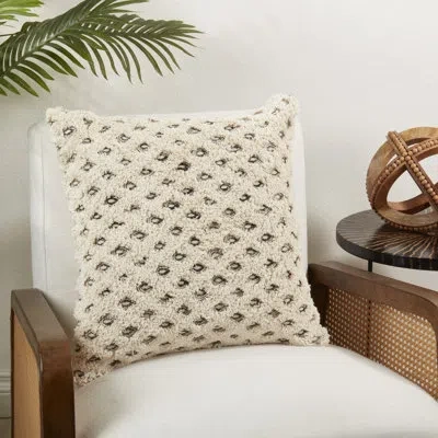Saro Diamond Elegance Tufted Diamond Down Filled Throw Pillow