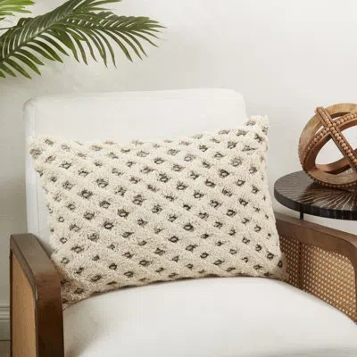 Saro Diamond Elegance Tufted Diamond Poly Filled Throw Pillow