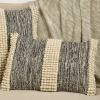Saro Dottie Collection Lumbar Pillow Cover & Insert In Polyester,polyfill