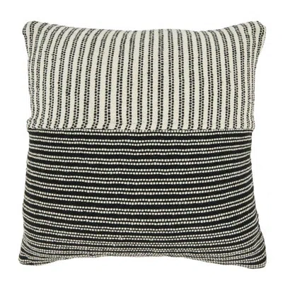 Saro Entendu Collection Striped Pillow Cover