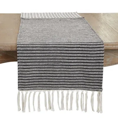 Saro Entendu Dining Linens In Black,white