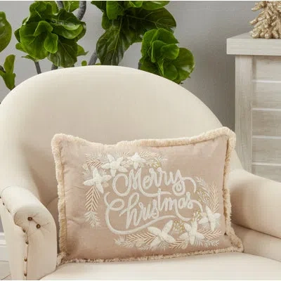 Saro Evangelina Rectangular Cotton Pillow Cover