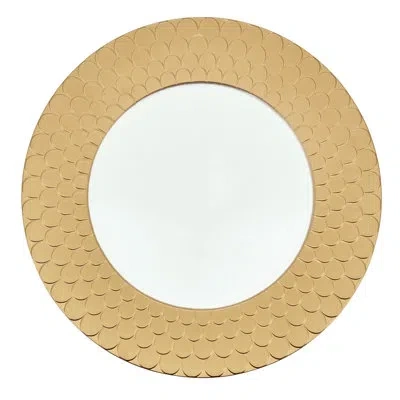 Saro Fish Scale-inspired Charger Plate (set Of 4) In Gold