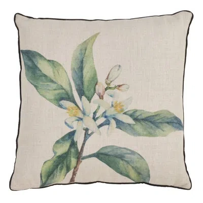 Saro Floral Throw Pillow