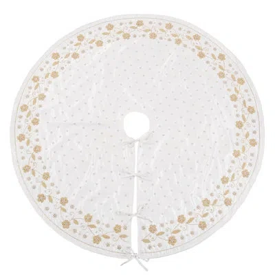 Saro Flower Tree Skirt