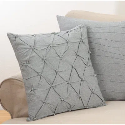 Saro Frances Cotton Down 18" Throw Pillow