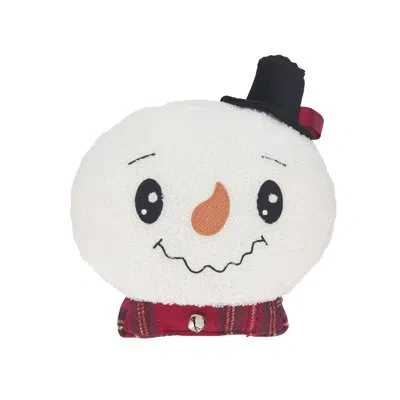 Saro Frosty Comfort Snowman Poly Filled Throw Pillow