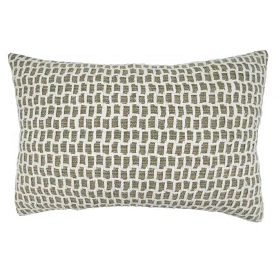 Saro Gina Cotton Lumbar Pillow In Down