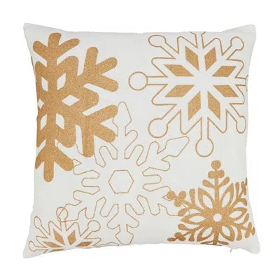 Saro Hallel Collection Geometric Throw Pillow In Polyester,polyfill