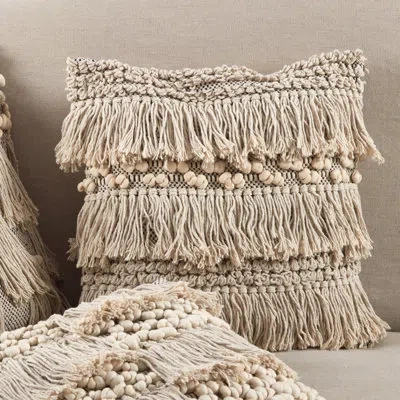 Saro Handira Cotton Throw Pillow