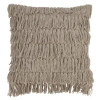 Saro Harper Collection Cotton Down Throw Pillow In Gray