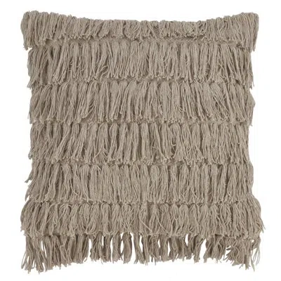 Saro Harper Collection Cotton Down Throw Pillow In Gray