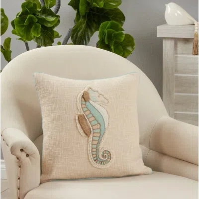 Saro Hermosa Square Cotton Pillow Cover