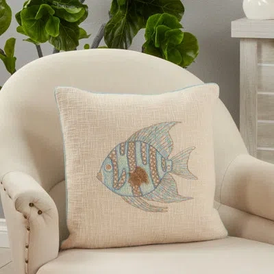 Saro Hermosa Square Cotton Pillow Cover