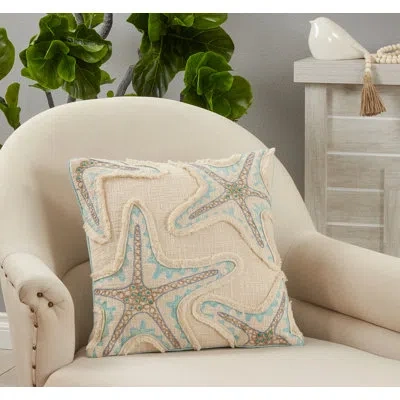 Saro Hermosa Square Cotton Pillow Cover