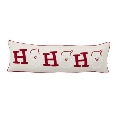 Saro Ho Ho Ho Santa Throw Pillow Cover In Polyester