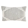 Saro Indi Collection Geometric Throw Pillow In Polyester,polyfill