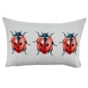Saro Insectes Collection Lumbar Pillow In Polyester,polyfill,polyfill