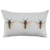 Saro Insectes Collection Lumbar Pillow In Polyester,polyfill,polyfill