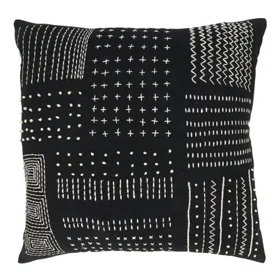Saro Jacoby Collection Throw Pillow In Black