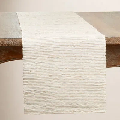 Saro Jayapura Dinner Table Runner In Beige